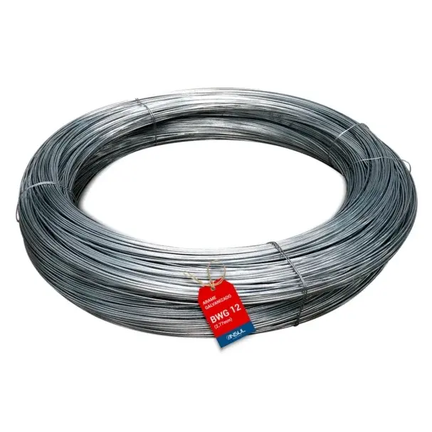 Arame Galvanizado - 1kg - BWG 12 (2,77mm) - 22 metros por Kg Produto Arame Galvanizado - 1kg - BWG 12 (2,77mm) - 22 metros por Kg